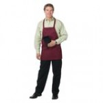 Chef Revival Royal Blue Poly-Cotton Customizable Bib Apron with 3 Pockets - 28