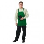 Chef Revival Royal Blue Poly-Cotton Customizable Bib Apron with 3 Pockets - 28