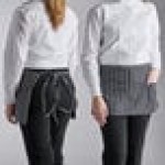 Choice White Polyester Standard Waist Apron with 3 Pockets - 12 Choice White Polyester Standard Waist Apron with 3 Pockets - 12