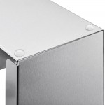 ServSense Adjustable 5-Section Stainless Steel Wall-Mount / Countertop Cup / Lid Holder with Straw Caddy Attachment