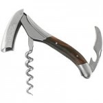 Laguiole En Aubrac Ebony and Ivory Checkered Inlay Waiter's Corkscrew 3300
