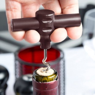 Franmara Chocolate Brown Customizable Plastic Pocket Corkscrew 3008-27