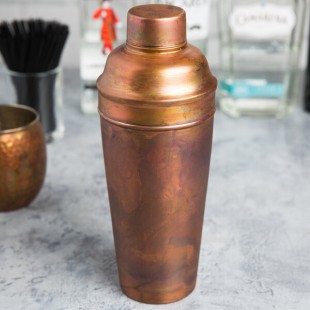 American Metalcraft ACS 24 oz. Satin Antique Copper 3-Piece Cobbler Cocktail Shaker American Metalcraft ACS 24 oz. Satin Antique Copper 3-Piece Cobbler Cocktail Shaker
