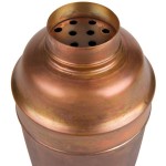 American Metalcraft ACS 24 oz. Satin Antique Copper 3-Piece Cobbler Cocktail Shaker American Metalcraft ACS 24 oz. Satin Antique Copper 3-Piece Cobbler Cocktail Shaker
