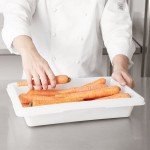 Rubbermaid® FG350700WHT White Polyethylene Food Storage Box - 18