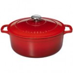 Chasseur 6.44 Qt. Black Enameled Cast Iron Dutch Oven by Arc Cardinal FN427