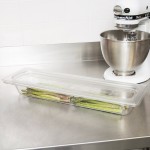 Cambro 22LPCW135 Camwear® 1/2 Size Long Clear Polycarbonate Food Pan - 2 1/2 Cambro 22LPCW135 Camwear® 1/2 Size Long Clear Polycarbonate Food Pan - 2 1/2