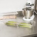 Cambro 22LPCW135 Camwear® 1/2 Size Long Clear Polycarbonate Food Pan - 2 1/2 Cambro 22LPCW135 Camwear® 1/2 Size Long Clear Polycarbonate Food Pan - 2 1/2