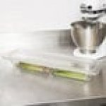 Cambro 22LPCW135 Camwear® 1/2 Size Long Clear Polycarbonate Food Pan - 2 1/2 Cambro 22LPCW135 Camwear® 1/2 Size Long Clear Polycarbonate Food Pan - 2 1/2