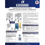 Channel 30 Gallon / 480 Cup Mobile Triple Ingredient Bin 123P Channel 30 Gallon / 480 Cup Mobile Triple Ingredient Bin 123P