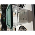 Vigor 2 Qt. Clear Round Polycarbonate Food Storage Container and Green Lid - 12/Pack