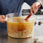 Choice 12 Qt. Clear Round Polycarbonate Food Storage Container