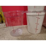 Choice 12 Qt. Clear Round Polycarbonate Food Storage Container