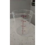 Choice 12 Qt. Clear Round Polycarbonate Food Storage Container