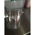 Choice 12 Qt. Clear Round Polycarbonate Food Storage Container