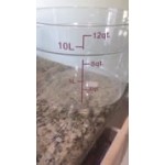 Choice 12 Qt. Clear Round Polycarbonate Food Storage Container