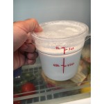Choice 12 Qt. Clear Round Polycarbonate Food Storage Container