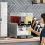 Vollrath VBBD2-37-S Double 3.17 Gallon Bowl Refrigerated Beverage Dispenser with Stirring Paddle Circulation - 115V Vollrath VBBD2-37-S Double 3.17 Gallon Bowl Refrigerated Beverage Dispenser with Stirring Paddle Circulation - 115V