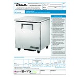 True TUC-27F-HC LH 27 5/8 True TUC-27F-HC LH 27 5/8