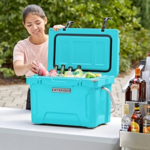 CaterGator CG20BL Sky Blue 20 Qt. Rotomolded Outdoor Cooler / Ice Chest CaterGator CG20BL Sky Blue 20 Qt. Rotomolded Outdoor Cooler / Ice Chest