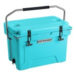 CaterGator CG20BL Sky Blue 20 Qt. Rotomolded Outdoor Cooler / Ice Chest
