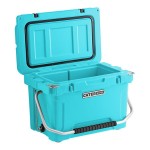 CaterGator CG20BL Sky Blue 20 Qt. Rotomolded Outdoor Cooler / Ice Chest