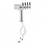 Beverage-Air DZ24HC-1-B Double Tap Dual Zone Kegerator Beer Dispenser - Black, (4) 1/6 Keg Capacity