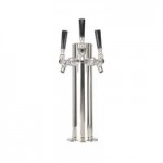 Beverage-Air DZ24HC-1-B Double Tap Dual Zone Kegerator Beer Dispenser - Black, (4) 1/6 Keg Capacity