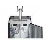 Beverage-Air DZ24HC-1-B Double Tap Dual Zone Kegerator Beer Dispenser - Black, (4) 1/6 Keg Capacity