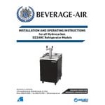Beverage-Air DZ24HC-1-B Double Tap Dual Zone Kegerator Beer Dispenser - Black, (4) 1/6 Keg Capacity