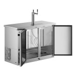 Avantco UDD-48-HC-S Double Tap Kegerator Beer Dispenser -Stainless Steel, (2) 1/2 Keg Capacity
