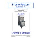 Frosty Factory 215F 24 Qt. Double Cylinder Air-Cooled Frozen Cocktail Floor Machine - 230V Frosty Factory 215F 24 Qt. Double Cylinder Air-Cooled Frozen Cocktail Floor Machine - 230V