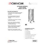 Cres Cor 252-1840 39 Pan End Load Aluminum Bun / Sheet Pan Rack with Extruded Sidewalls - Assembled
