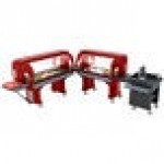 Cambro VBRHD6158 Hot Red 6' Versa Food / Salad Bar with Heavy-Duty Casters