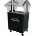 Advance Tabco B2-240-B-SB Enclosed Base Everyday Buffet Stainless Steel Two Pan Electric Hot Food Table - Open Well, 208/240V