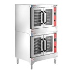 Vulcan VC44GD-NAT Natural Gas Double Deck Full Size Gas Convection Oven with Solid State Controls - 100,000 BTU Vulcan VC44GD-NAT Natural Gas Double Deck Full Size Gas Convection Oven with Solid State Controls - 100,000 BTU