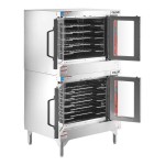Vulcan VC44GD-NAT Natural Gas Double Deck Full Size Gas Convection Oven with Solid State Controls - 100,000 BTU Vulcan VC44GD-NAT Natural Gas Double Deck Full Size Gas Convection Oven with Solid State Controls - 100,000 BTU