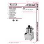 Hobart FP41-1 4 Qt. Stainless Steel Batch Bowl Food Processor - 3/4 hp