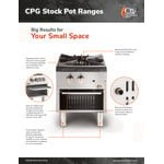 Cooking Performance Group CPG-SP-18-N Natural Gas Stock Pot Range - 80,000 BTU Cooking Performance Group CPG-SP-18-N Natural Gas Stock Pot Range - 80,000 BTU