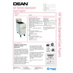 Dean by Frymaster GF14 Open Pot Liquid Propane Floor Fryer 40 lb. - 100,000 BTU Dean by Frymaster GF14 Open Pot Liquid Propane Floor Fryer 40 lb. - 100,000 BTU
