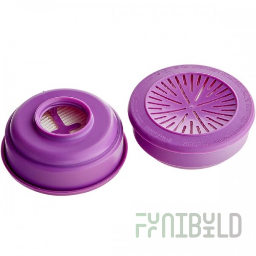 Honeywell N-Series Magenta P100 Particulate Filter Pack 7580P100 - 2/Pack