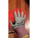 Cordova Machinist Salt and Pepper HPPE / Glass Fiber Cut Resistant Food-Safe Gloves with Black Sandy Nitrile Palm Coating - Extra Large - Pair