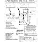 Vestil 1 Cubic Yard Light-Duty Low-Profile Self-Dumping Steel Forklift Hopper H-100-LD - 2,000 lb. Capacity Vestil 1 Cubic Yard Light-Duty Low-Profile Self-Dumping Steel Forklift Hopper H-100-LD - 2,000 lb. Capacity
