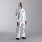 Cordova White Defender II Microporous Heavy Weight Coveralls with Elastic Wrists, Hood, and Boots - 2XL - 25/Case Cordova White Defender II Microporous Heavy Weight Coveralls with Elastic Wrists, Hood, and Boots - 2XL - 25/Case