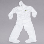 Cordova White Defender II Microporous Heavy Weight Coveralls with Elastic Wrists, Hood, and Boots - 2XL - 25/Case Cordova White Defender II Microporous Heavy Weight Coveralls with Elastic Wrists, Hood, and Boots - 2XL - 25/Case