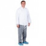 Cordova White Defender II Microporous Heavy Weight Coveralls with Elastic Wrists, Hood, and Boots - 2XL - 25/Case Cordova White Defender II Microporous Heavy Weight Coveralls with Elastic Wrists, Hood, and Boots - 2XL - 25/Case