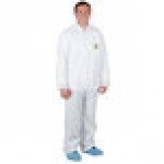Cordova White Defender II Microporous Heavy Weight Coveralls with Elastic Wrists, Hood, and Boots - 2XL - 25/Case Cordova White Defender II Microporous Heavy Weight Coveralls with Elastic Wrists, Hood, and Boots - 2XL - 25/Case