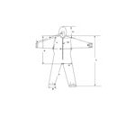 Cordova White Defender II Microporous Heavy Weight Coveralls with Elastic Wrists, Hood, and Boots - 2XL - 25/Case Cordova White Defender II Microporous Heavy Weight Coveralls with Elastic Wrists, Hood, and Boots - 2XL - 25/Case