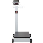 Cardinal Detecto 5852F-185 500 lb. Portable Digital Floor Scale with 185 Indicator and Tower Display, Legal for Trade