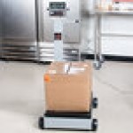 Cardinal Detecto 5852F-185 500 lb. Portable Digital Floor Scale with 185 Indicator and Tower Display, Legal for Trade